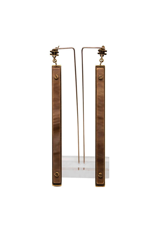 ELISABETTA FRANCHI rectangular earrings